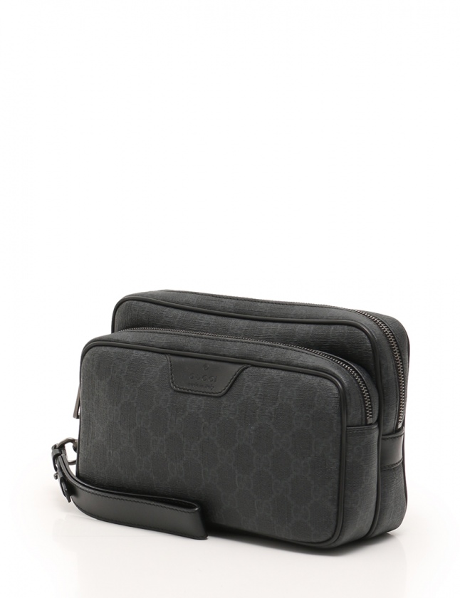 グッチ GUCCI クラッチバッグ セカンドバッグ GGスプリーム 黒