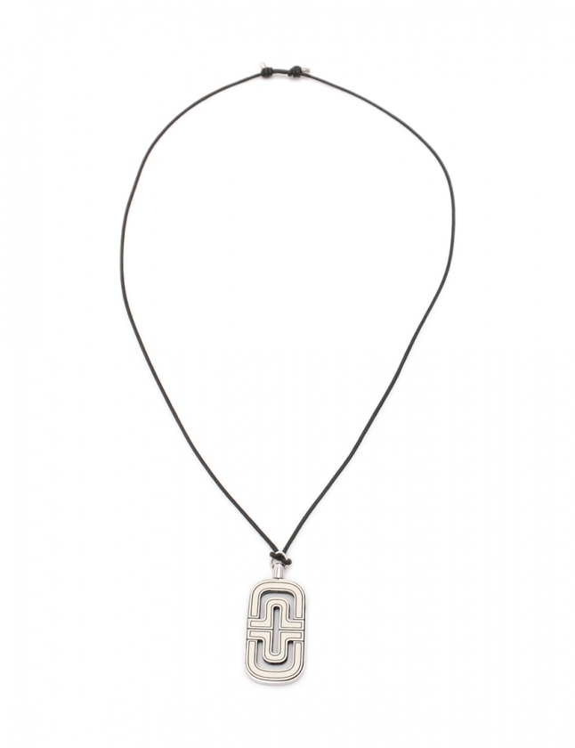 ブルガリ BVLGARI ネックレス チョーカー パレンテシ シルバー 黒 白 