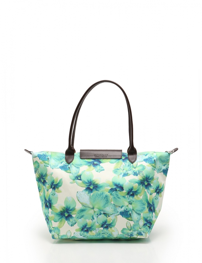 ロンシャン LONGCHAMP トートバッグ ル プリアージュ 花柄 アイボリー