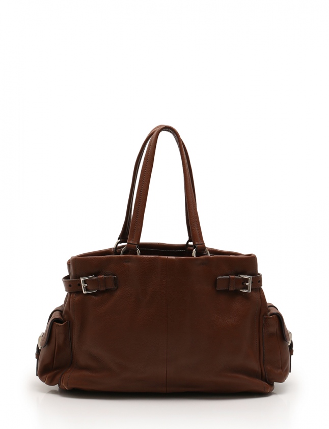 プラダ　トートバッグ　茶　1703 プラダトートバッグ 茶 レディース 2WAYバッグ 1BG041 PRADA