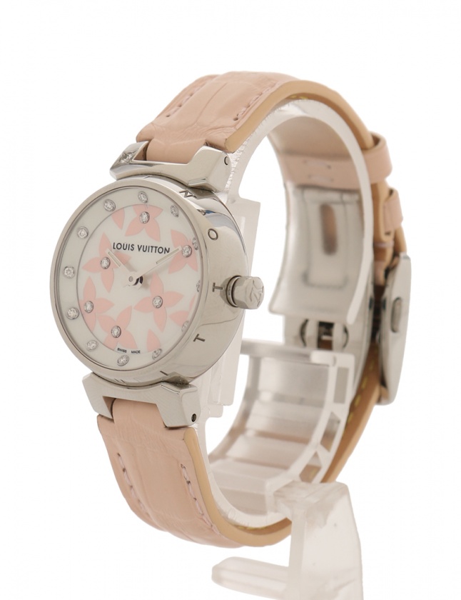 ルイ・ヴィトン LOUIS VUITTON Q121H タンブール ラブリーダイヤ ダイヤモンド クォーツ レディース 箱・保証書付き_825274 ルイ・ヴィトン LOUIS VUITTON Q12M1 タンブール ラブリーカップ 12P