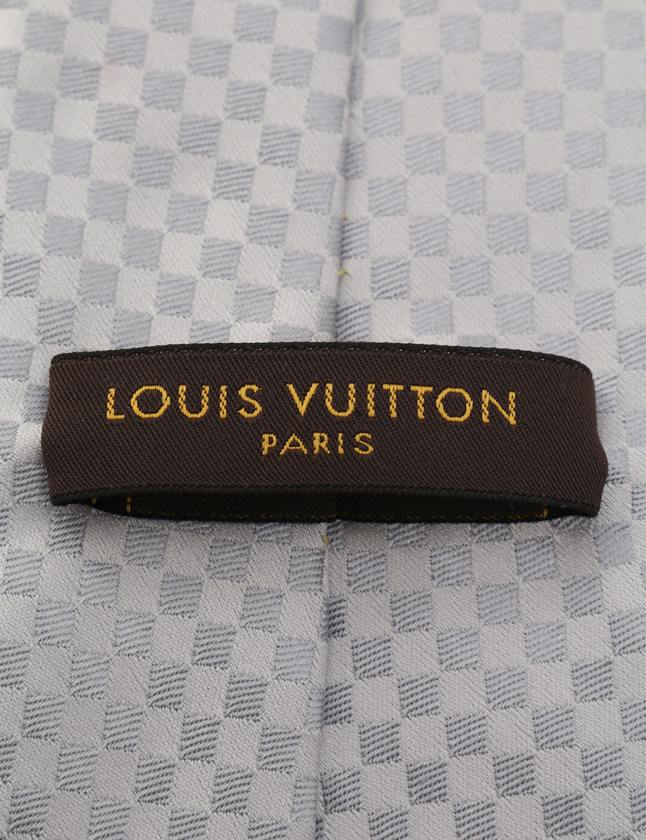 Louis Vuitton シルバー チェック柄 ネクタイ ネクタイ・LV ジグザグ S00｜ルイ・ヴィトン 公式サイト - M96929