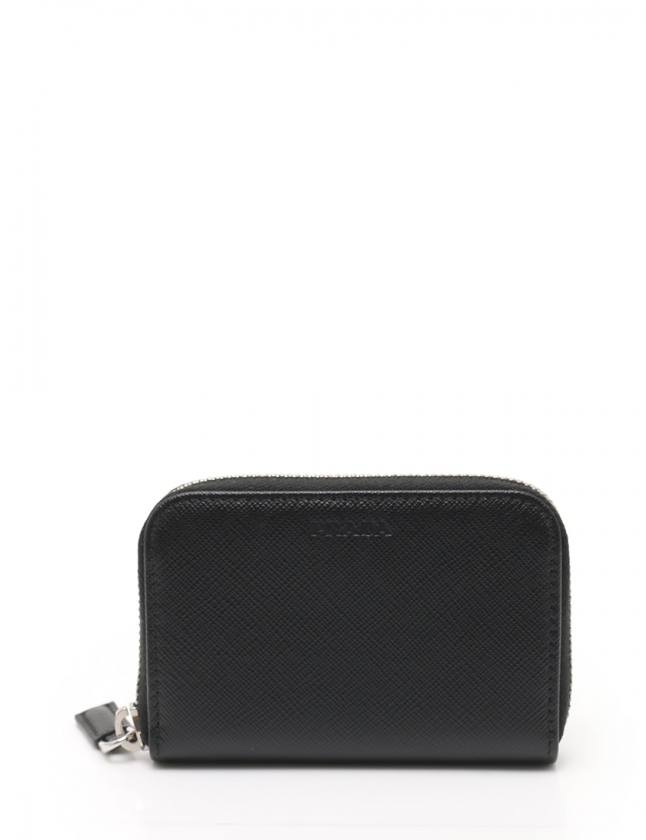 プラダ PRADA コインケース 小銭入れ ラウンドファスナー 黒 小物  
