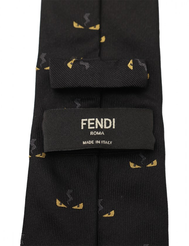 FENDI 黒 モンスター ネクタイ 中古・古着通販】FENDI (フェンディ) モンスターネクタイ