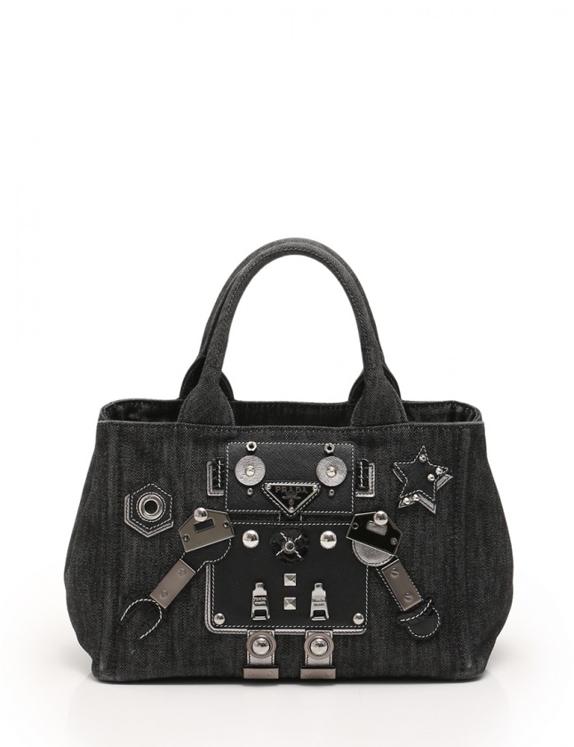 プラダ PRADA トートバッグ ショルダーバッグ カナパトート ロボット 