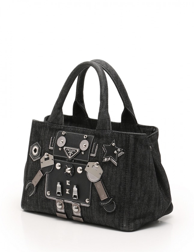 プラダ PRADA トートバッグ ショルダーバッグ カナパトート ロボット 
