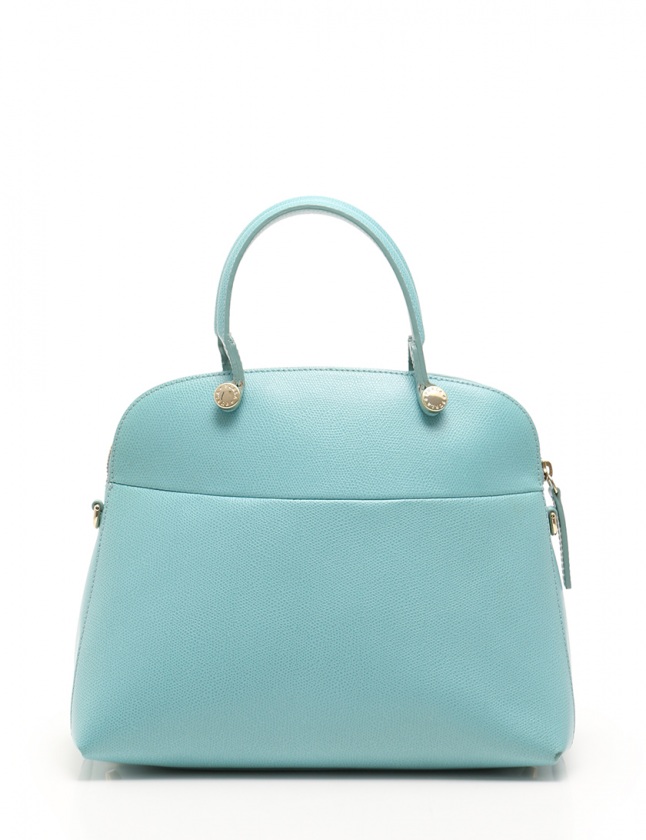 水色 レザー ハンドバッグ フルラ FURLA ハンドバッグ ショルダーバッグ パイパー 水色