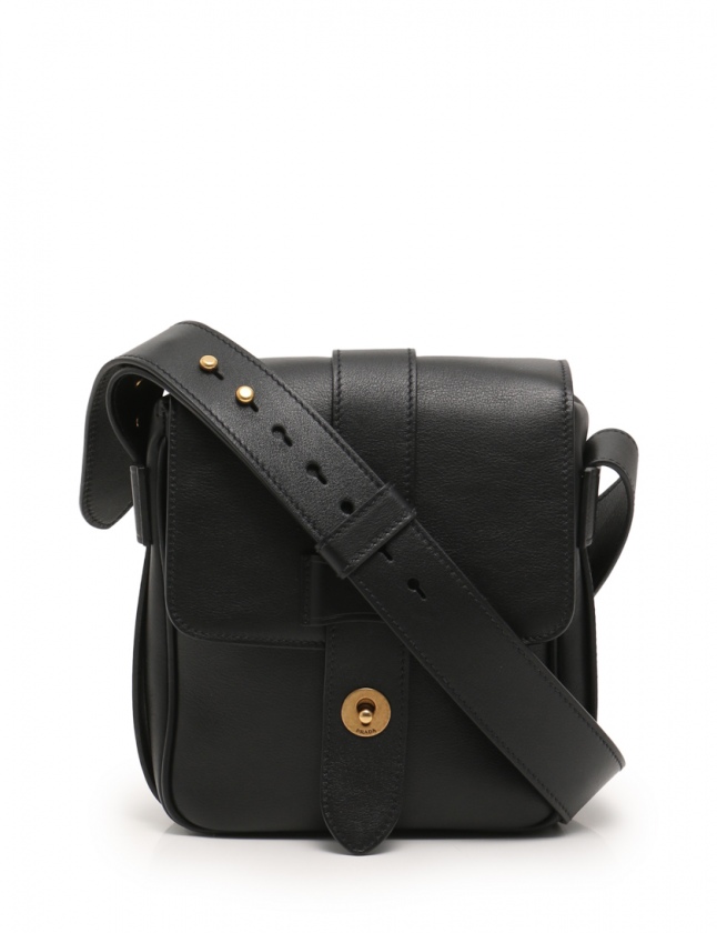 PRADA プラダ ショルダーバッグ レザー ブラック PRADA プラダ ショルダーバッグ ブラック レザー 2VH078