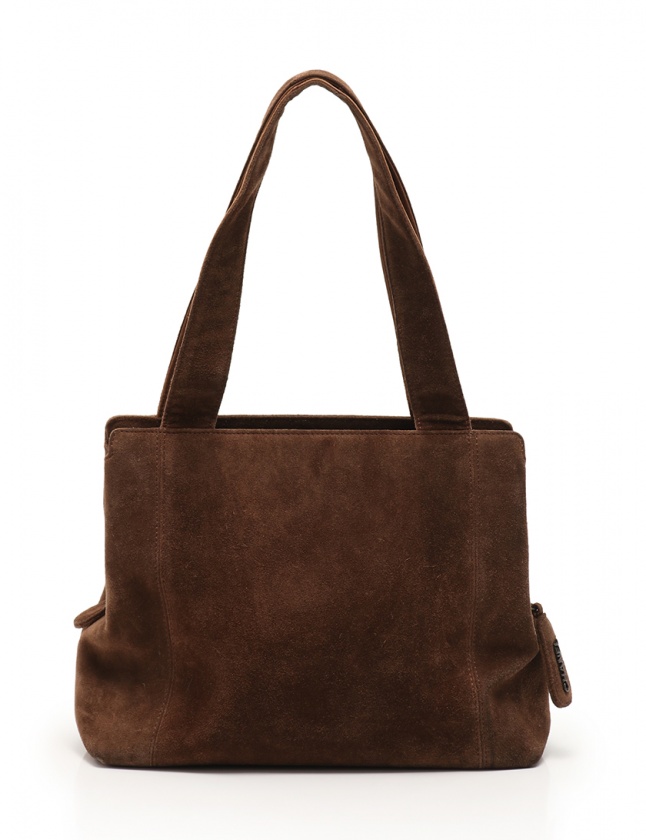 CHANEL シャネル スエード ショルダー トート バッグ レザー 刺繍 CHANEL シャネル スエード ショルダー トート バッグ レザー 刺繍