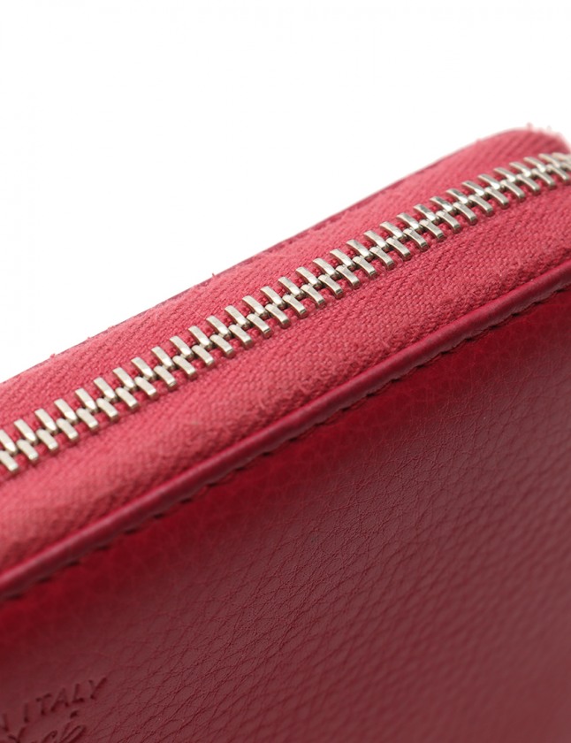 グッチ GUCCI ラウンドファスナー長財布 ボルドー 小物 レザー