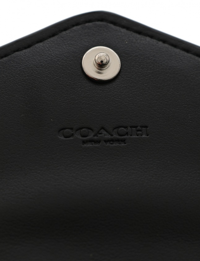 コーチ COACH 三つ折り財布 メタリックグレー 小物 レザー 59510