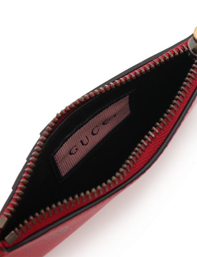 グッチ GUCCI カードケース コインケース グッチゴースト 赤 小物