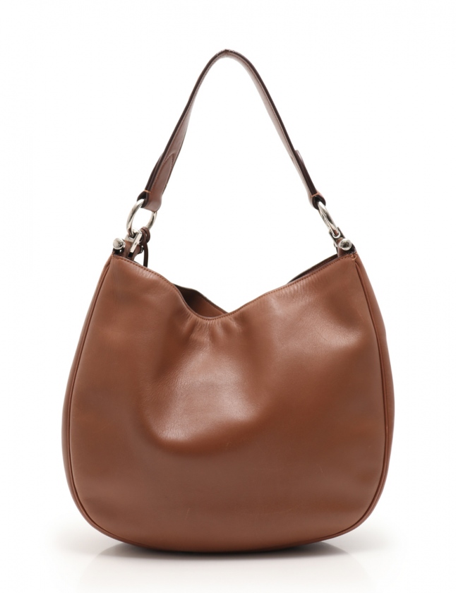 コーチ COACH ショルダーバッグ ノマドホーボー グラブタンレザー 茶 