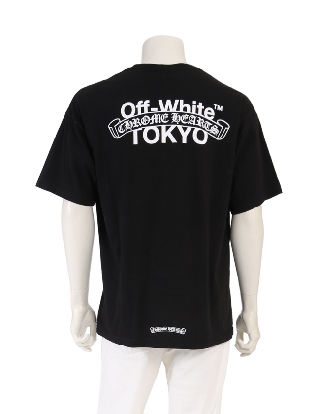 オフホワイト OFF WHITE OFF-WHITE × Chrome Hearts カットソー 