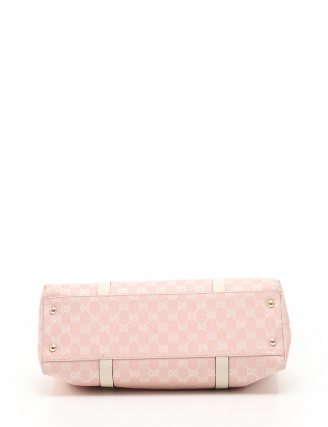 グッチ GUCCI トートバッグ ピンク アイボリー 257302 GGキャンバス 
