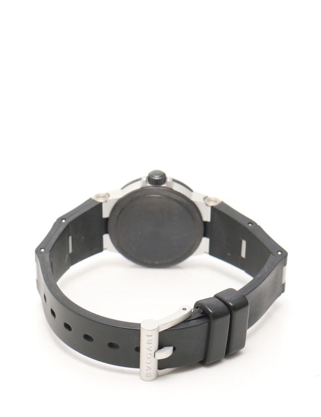 ブルガリ 腕時計 アルミニウム ラバーベルト クォーツ AL29TA ブルガリ