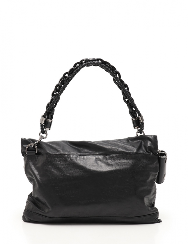 入荷なう グッチ エナメル レザー 228565 黒 ショルダーバッグ GUCCI バッグ
