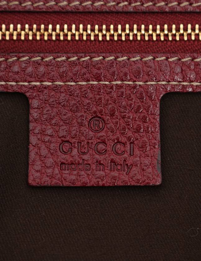 グッチ GUCCI ハンドバッグ GGキャンバス クレスト ベージュ ボルドー