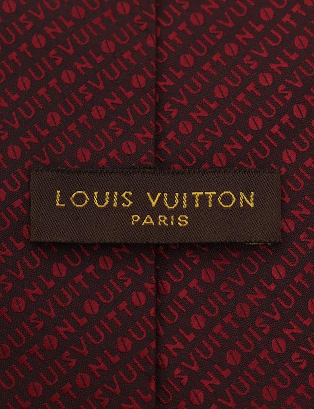 ルイヴィトン LOUIS VUITTON ネクタイ レギュラータイ ボルドー 小物