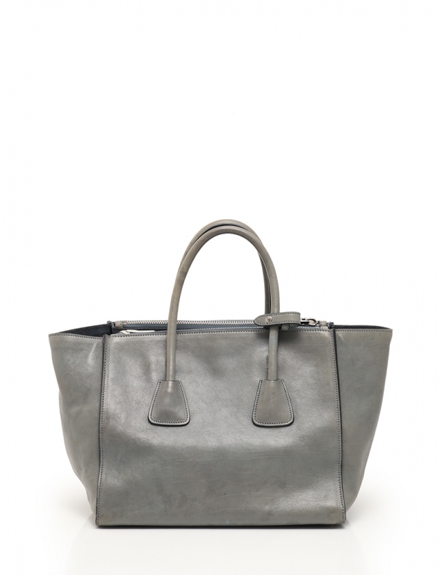 プラダ PRADA ハンドバッグ ショルダーバッグ グレー BN2619 レザー  
