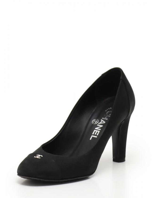 未使用同様美品❤CHANELシャネル レースアップ パンプス 36C ブラック  