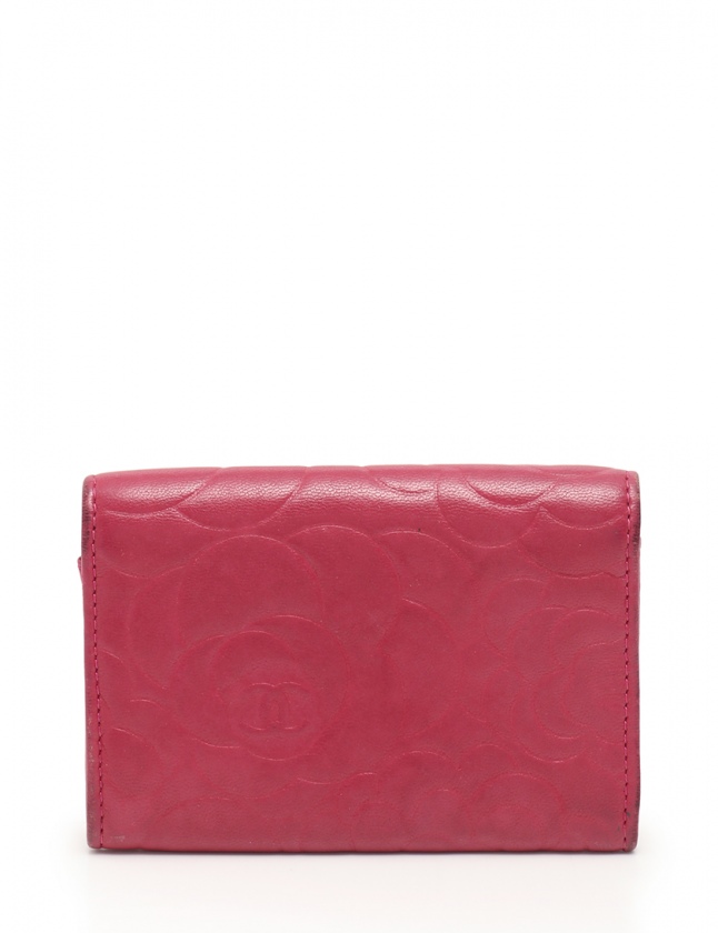 CHANEL シャネル カメリア 赤 名刺入れ