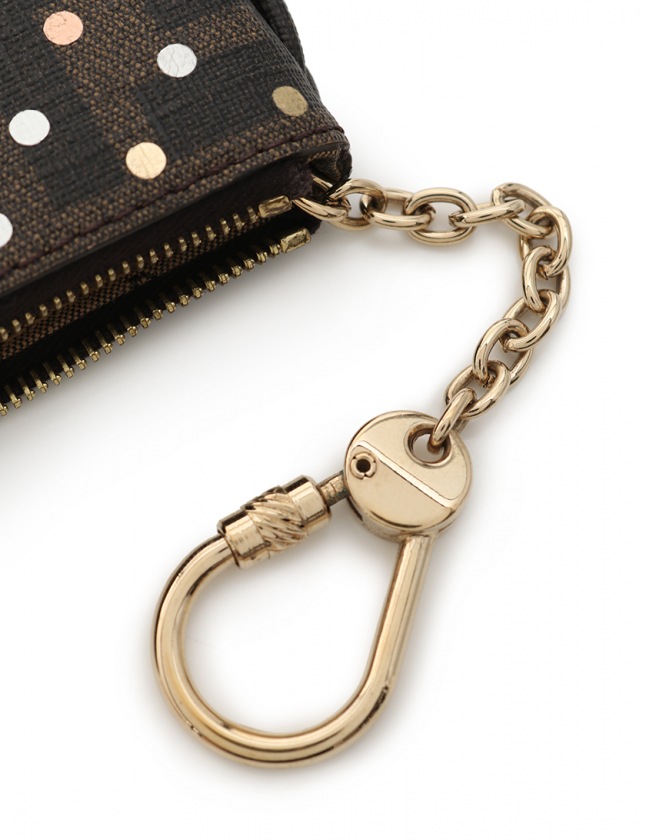 フェンディ FENDI コインケース 小銭入れ ズッカ柄 ベージュ ダーク
