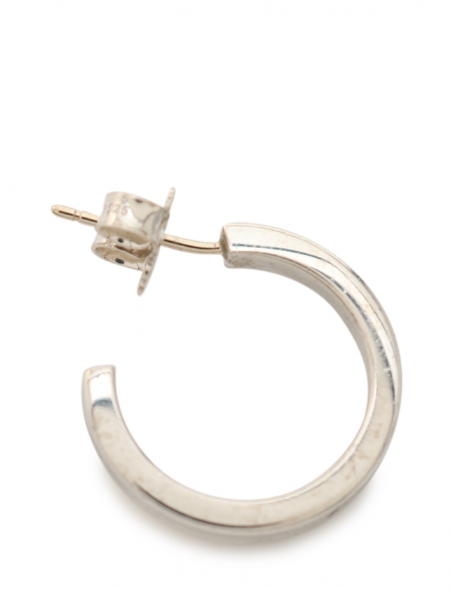 ティファニー TIFFANY & CO. ピアス ナローフープ シルバー 