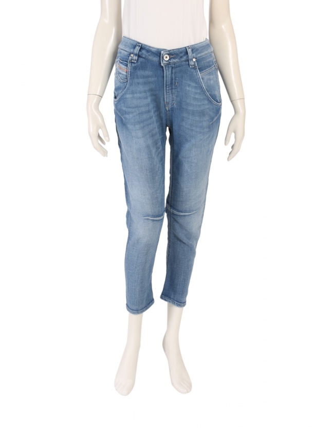 ディーゼル Diesel ジョグジーンズ スウェットデニムパンツ 青 24インチ ボトムス 無地 コットン Fayza レディース 114 ベクトルパーク