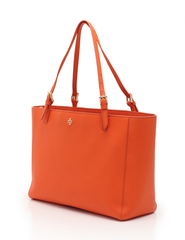 トリーバーチ クラッチバッグ TORYBURCH 籐 かご オレンジ 金
