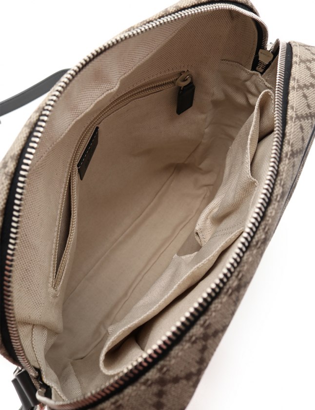 グッチ GUCCI ショルダーバッグ ディアマンテ ベージュ 黒 268159 PVC