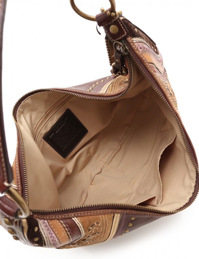 コーチ COACH ショルダーバッグ 茶 ベージュ F10478 レザー