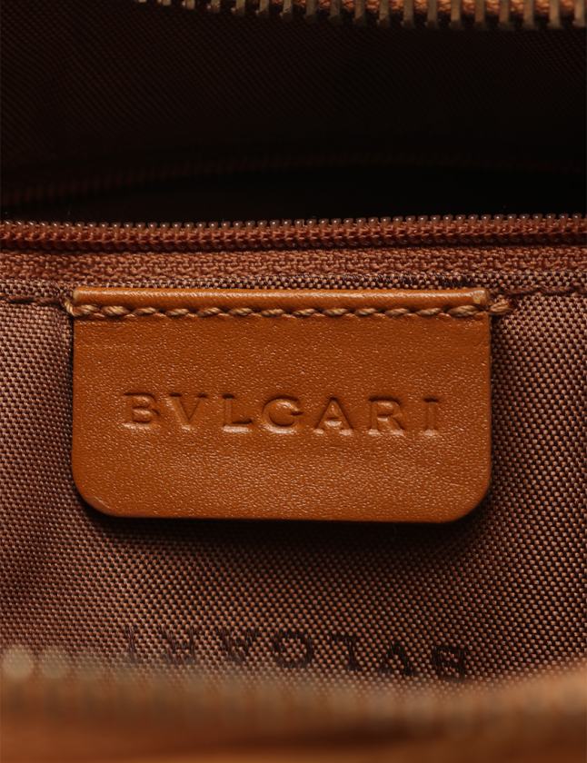 ブルガリ BVLGARI ショルダーバッグ - ヌバック×レザー ダークブラウン×ボルドー バッグ ☆極美品 BVLGARI ブルガリ ショルダーバッグ バッグ ヌバック×レザー