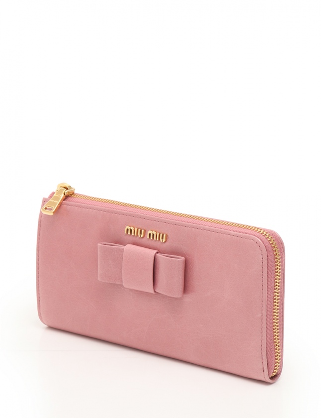 ミュウミュウ長財布 MIUMIU VITELLO SHINE Amazon | [ミュウミュウ] 【アウトレット】 牛革 光沢 ポリ