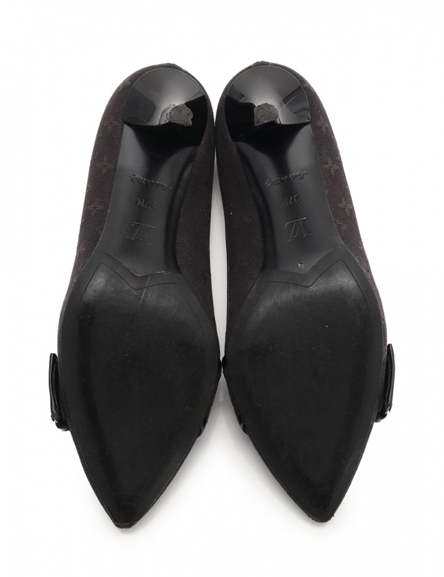 LOUIS VUITTON ルイヴィトン　パンプス　ヒール　モノグラムミニ　37 LOUIS VUITTON ルイヴィトンパンプスヒールモノグラムミニ37