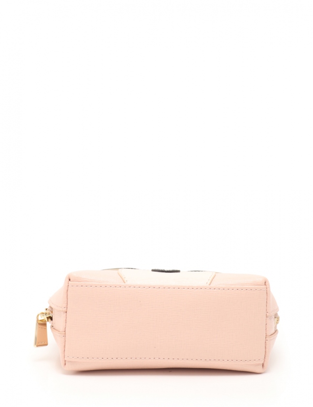フルラ FURLA ポーチ ピンク ゴールド ブラック 小物 レザー クマ 