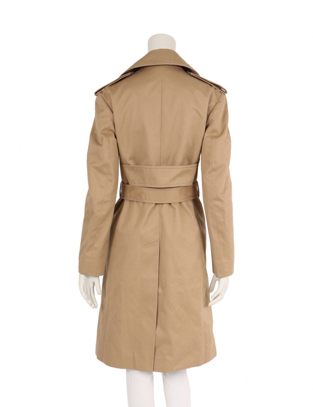 セリーヌ CELINE トレンチコート ベージュ 36 アウター 無地 M