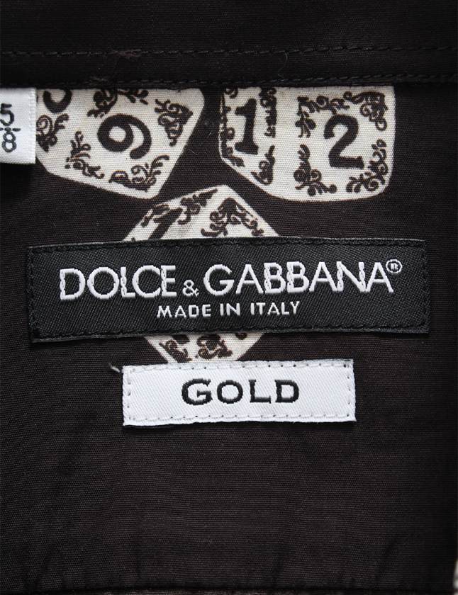 DOLCE&GABBANA カジュアルシャツ 38(S位) 黒(レース)