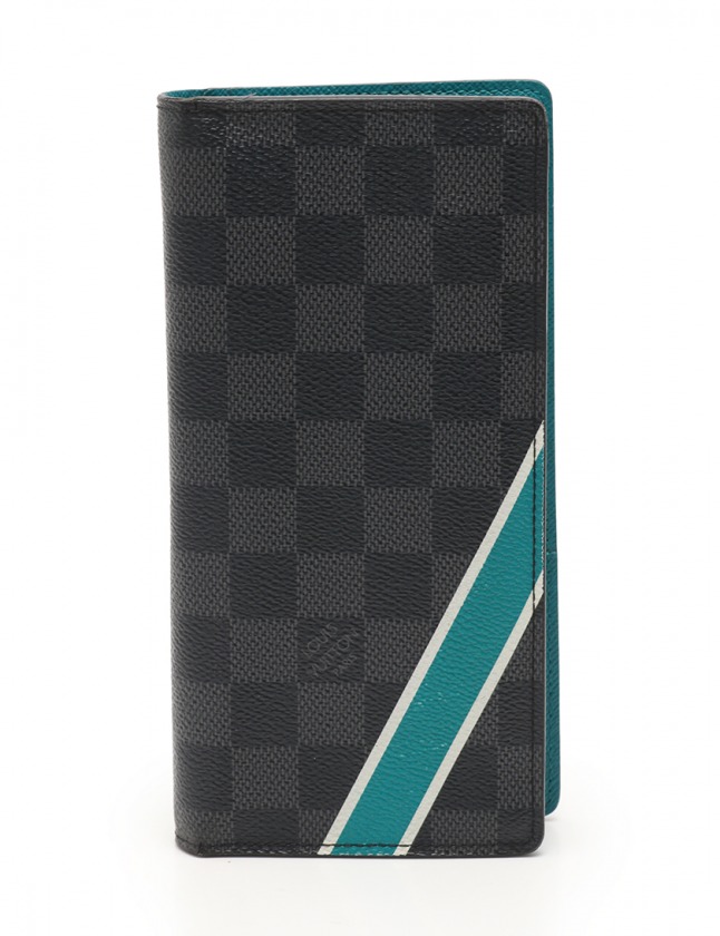 ルイヴィトン ダミエグラフィット プラザ 二つ折り長財布（極美品 ルイ  