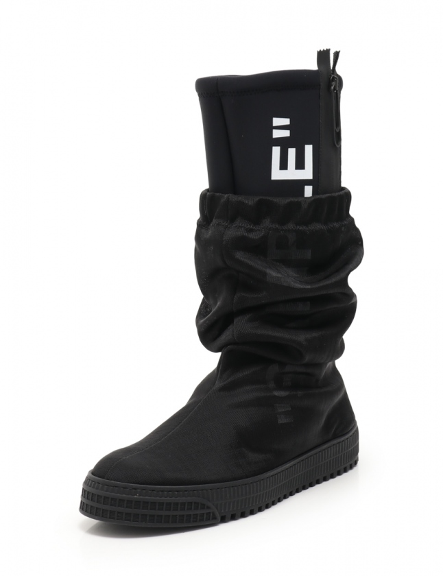 オフホワイト Off White ロングブーツ 黒 42 シューズ 27cm Omia100f 18シーズン Sample Boots メンズ 114 ベクトルパーク