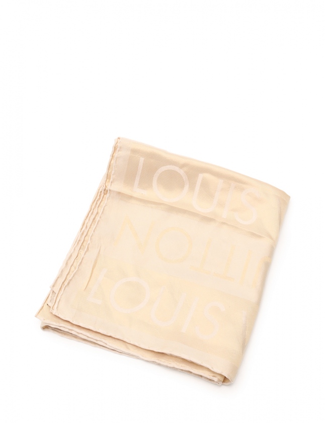 LOUISVUITONルイヴィトン ロゴ大判スカーフM71020