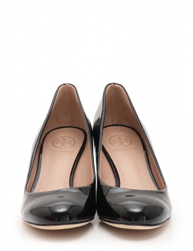 トリーバーチ TORY BURCH パンプス ウエッジソール 黒 5 1/2 M  