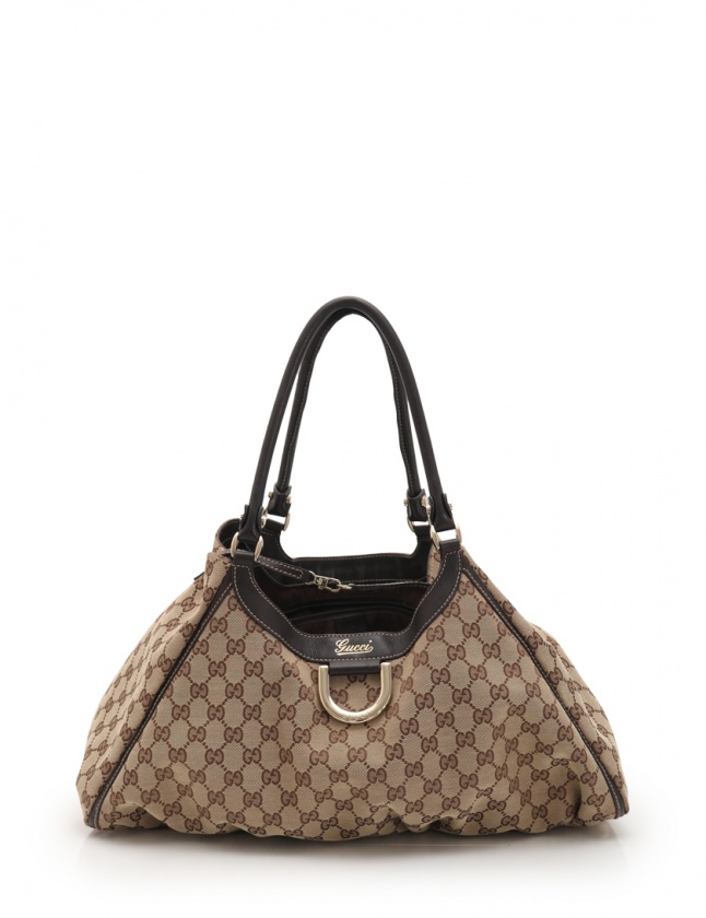 グッチ GUCCI ショルダーバッグ GGキャンバス アビーライン ベージュ 