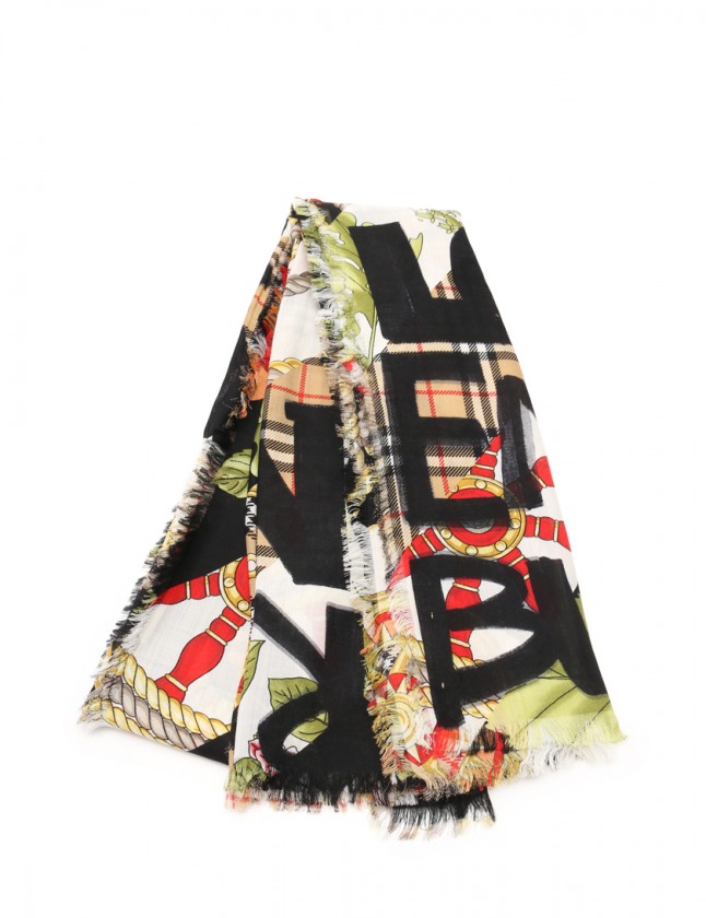 バーバリー BURBERRY 大判ストール ショール グラフィティ アーカイブ