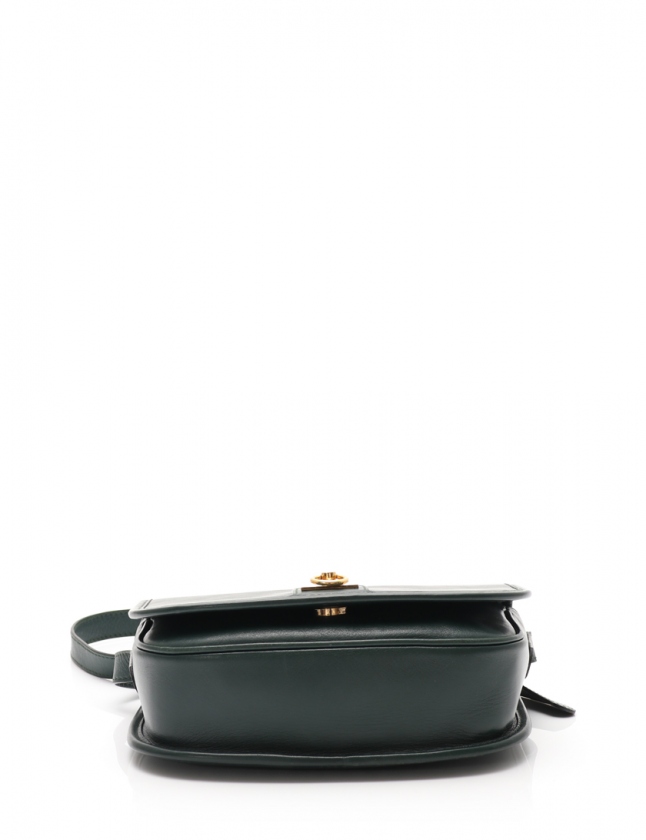 セリーヌ ヴィンテージ ショルダーバッグ CELINE セリーヌ ショルダーバッグ ネイビー ガンチーニ レザー