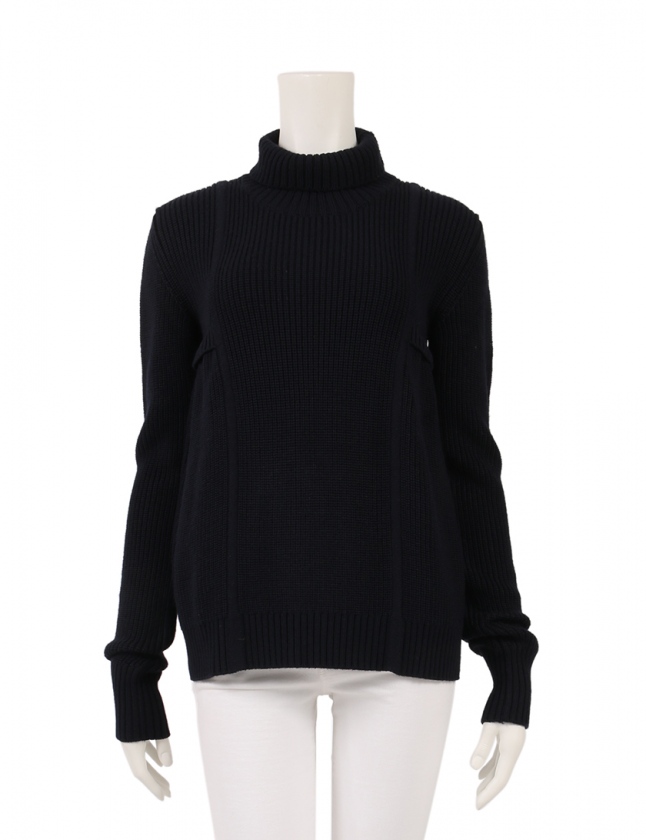 DIESEL BLACK GOLD ネイビー ウール ニット カットソー DIESEL BLACK GOLD - DIESEL BLACK GOLD ネイビー ウール ニット