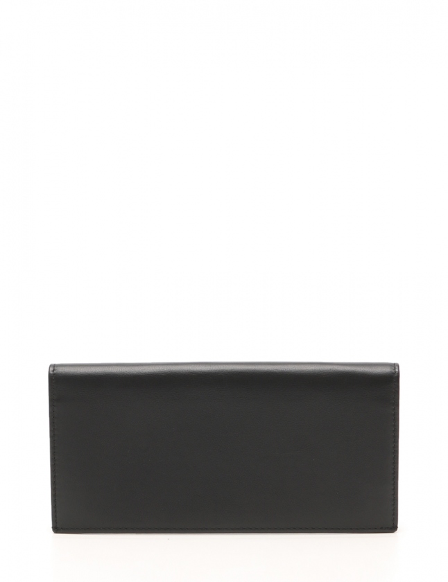 ダンヒル dunhill 二つ折り長財布 サイドカー 黒 小物 レザー QD1010A  