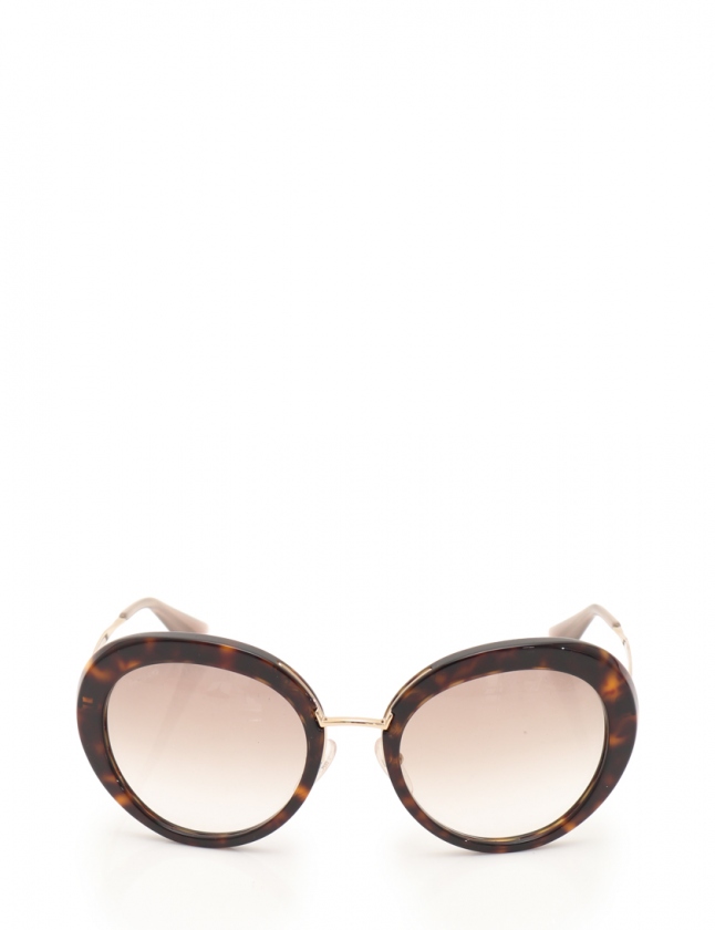 プラダ PRADA サングラス 茶 ゴールド グレー 小物 べっ甲柄 SPR16Q