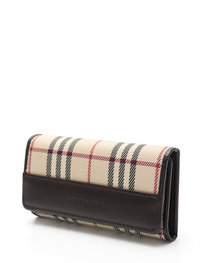 BURBERRY レザー キーケース チェック柄