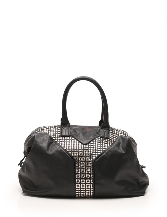 イヴ・サンローラン YSL スタッズ革バッグ（バイセル公式】【在庫一掃 